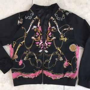 Vintage 80s/90s zip up bomber jacket